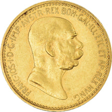 Munten, Oostenrijk, Franz Joseph I, 10 Corona, 1909, Vienne, PR, Goud, KM:2815