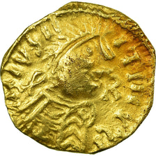 Coin, France, Redonis, Judicael, Triens, Rennes, Extremely rare, AU(50-53), Gold