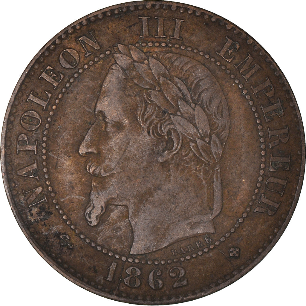 Coin, France, Napoleon III, Napoléon III, 2 Centimes, 1862, Strasbourg