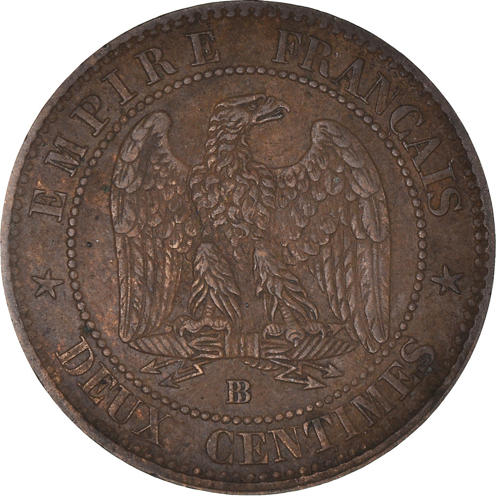 Coin, France, Napoleon III, Napoléon III, 2 Centimes, 1862, Strasbourg