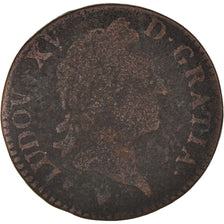 Moneta, Francja, Louis XV, Sol à la vieille tête, Sol, 1771, Strasbourg