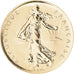 Coin, France, Semeuse, Franc, 2001, Paris, MS(65-70), Gold, KM:925.1a