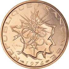 Münze, Frankreich, Mathieu, 10 Francs, 1974, FDC, STGL, Nickel-brass, KM:940