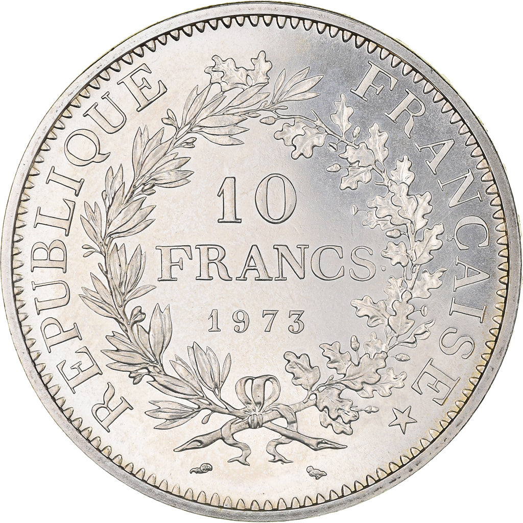 Coin, France, Hercule, 10 Francs, 1973, Paris, MS(64), Silver, KM:932