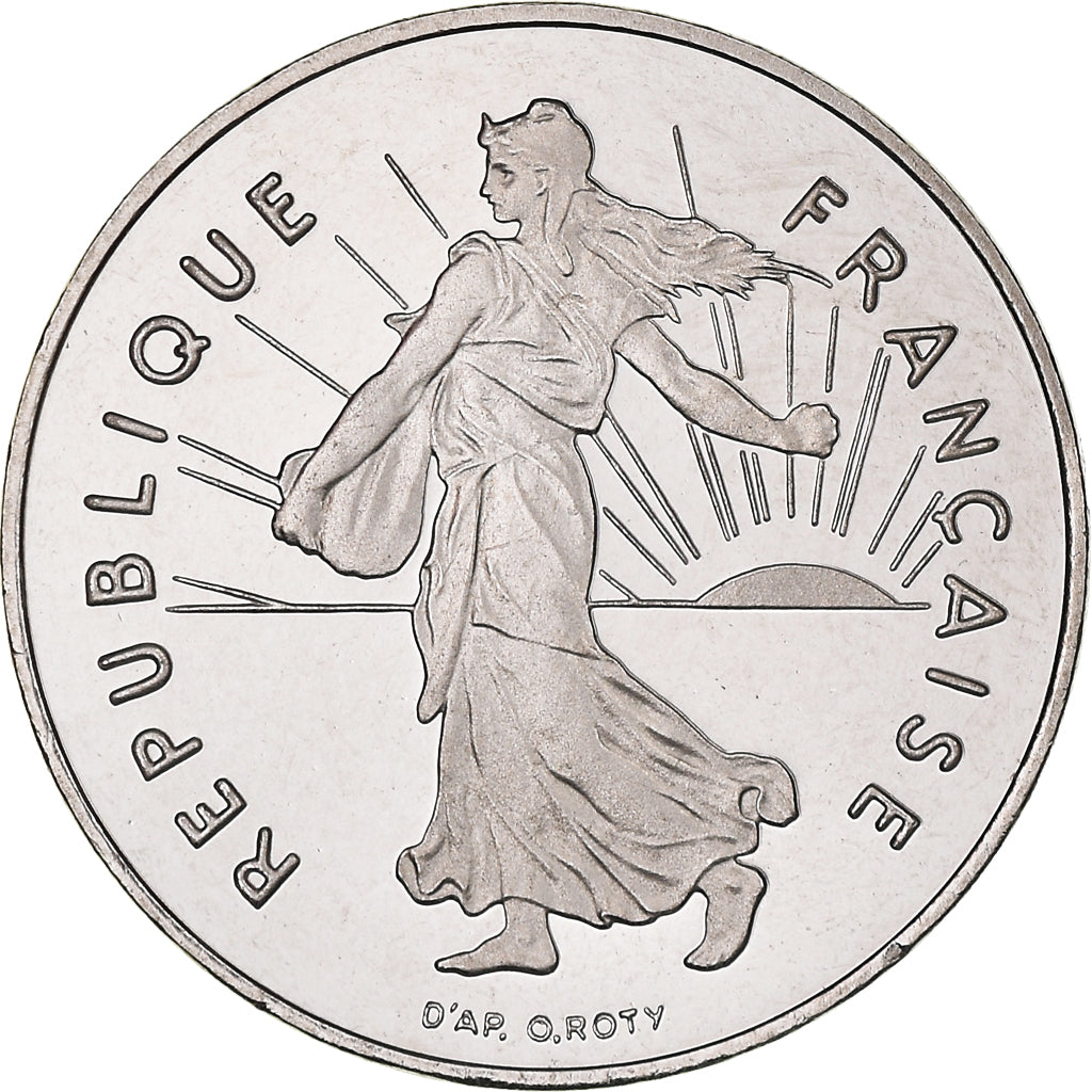 Münze, Frankreich, Semeuse, Franc, 2001, Paris, Proof, STGL, Nickel, KM:925.2