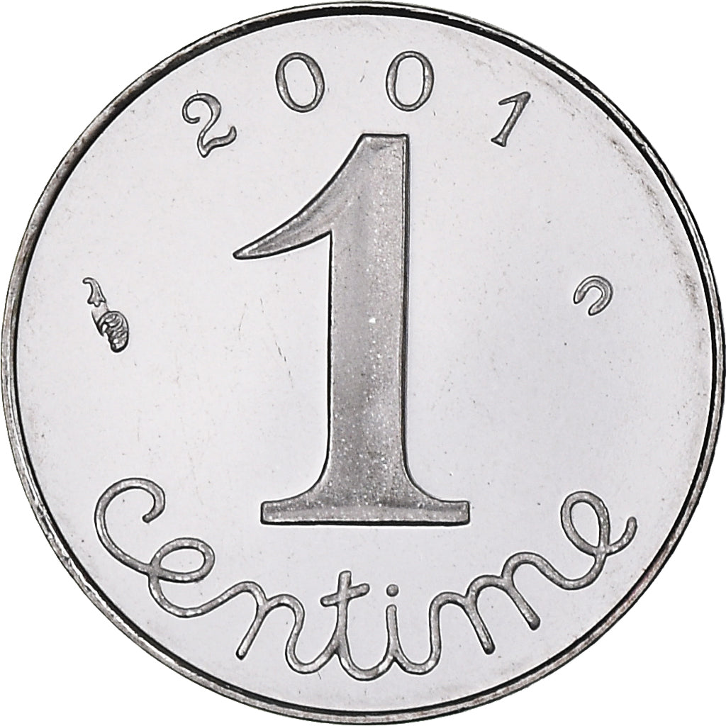 Coin, France, Épi, Centime, 2001, Paris, Proof, MS(65-70), Stainless Steel