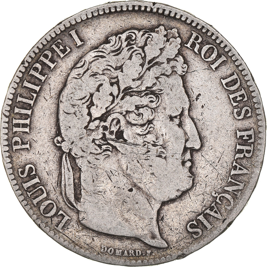 Coin, France, Louis-Philippe, 5 Francs, 1834, Paris, VF(30-35), Silver