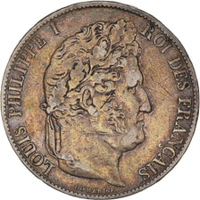Coin, France, Louis-Philippe, 5 Francs, 1845, Strasbourg, VF(20-25), Silver