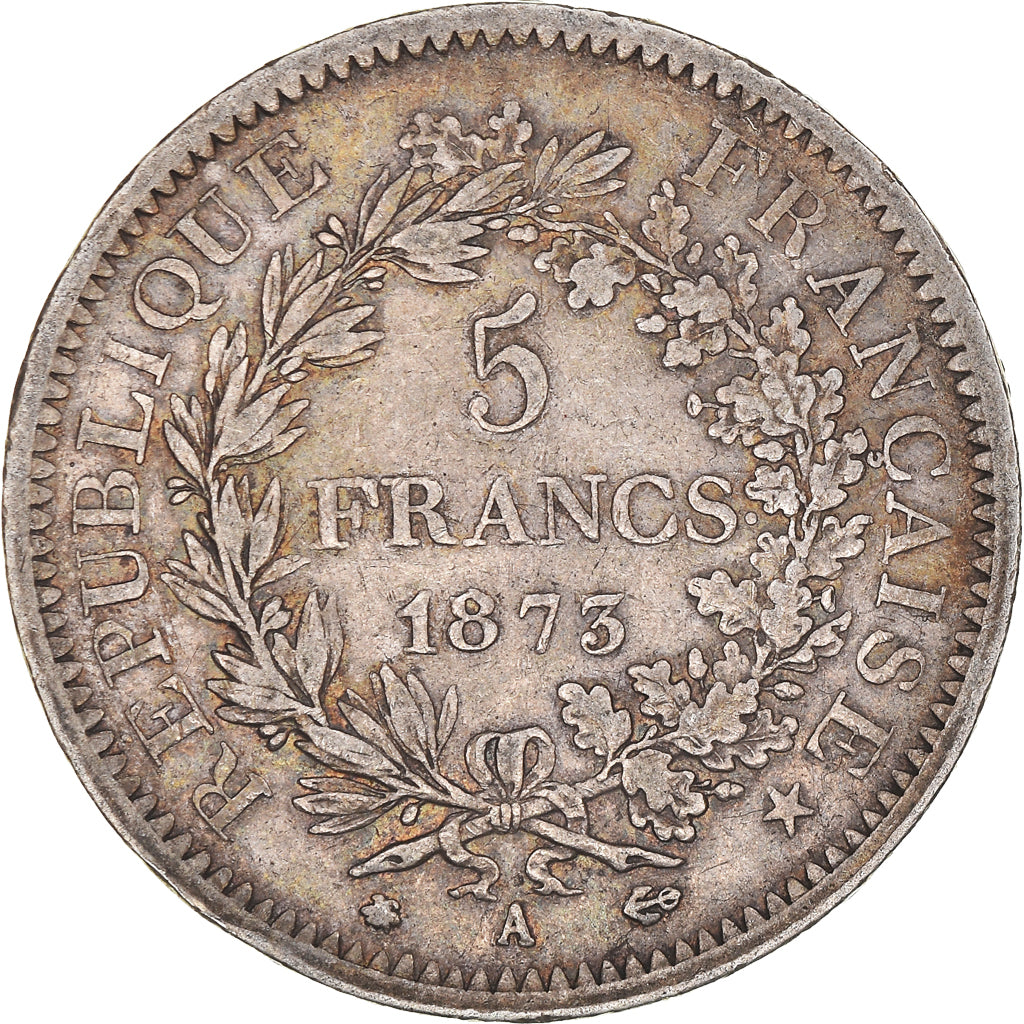 Münze, Frankreich, Hercule, 5 Francs, 1873, Paris, SS, Silber, KM:820.1