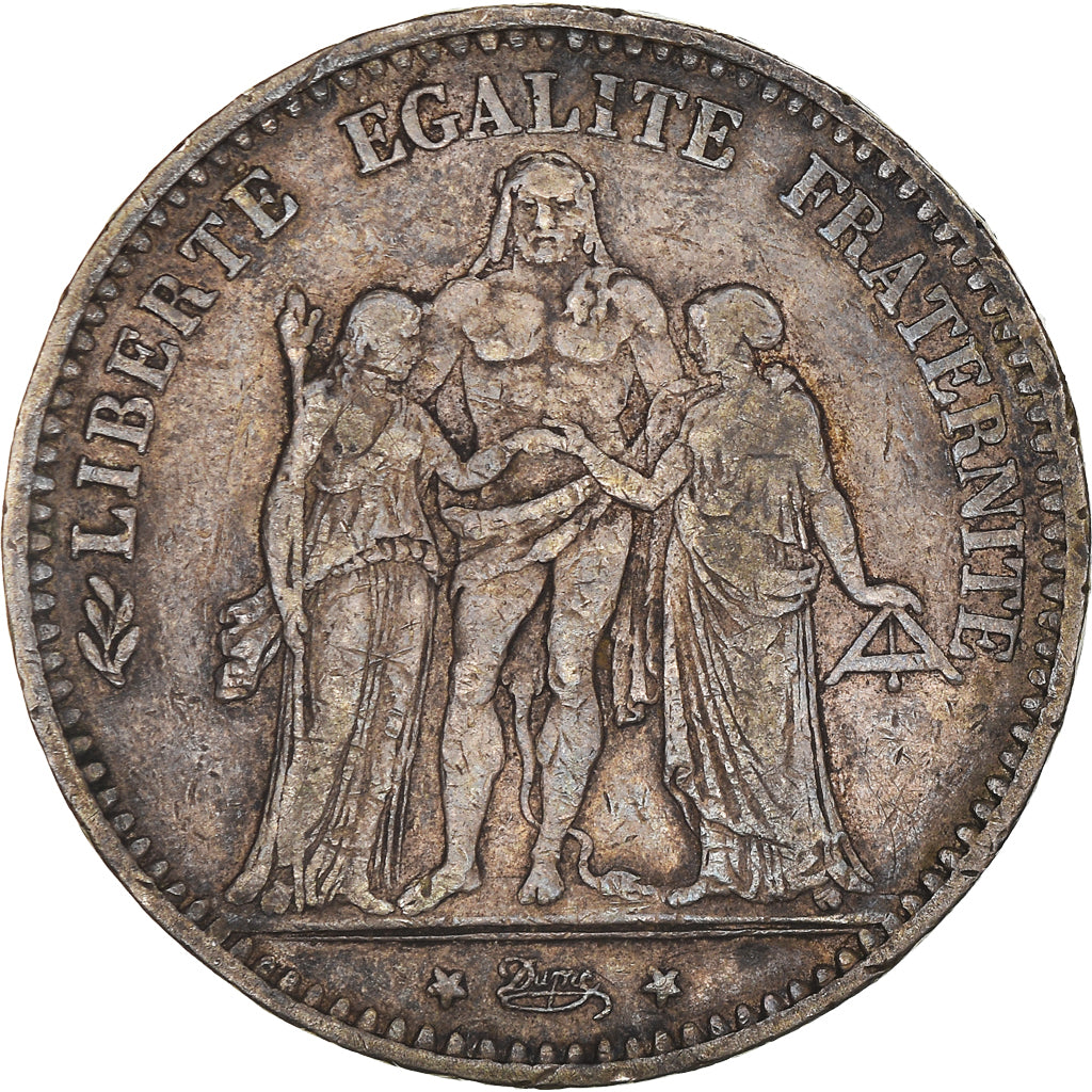 Coin, France, Hercule, 5 Francs, 1874, Paris, VF(30-35), Silver, KM:820.1