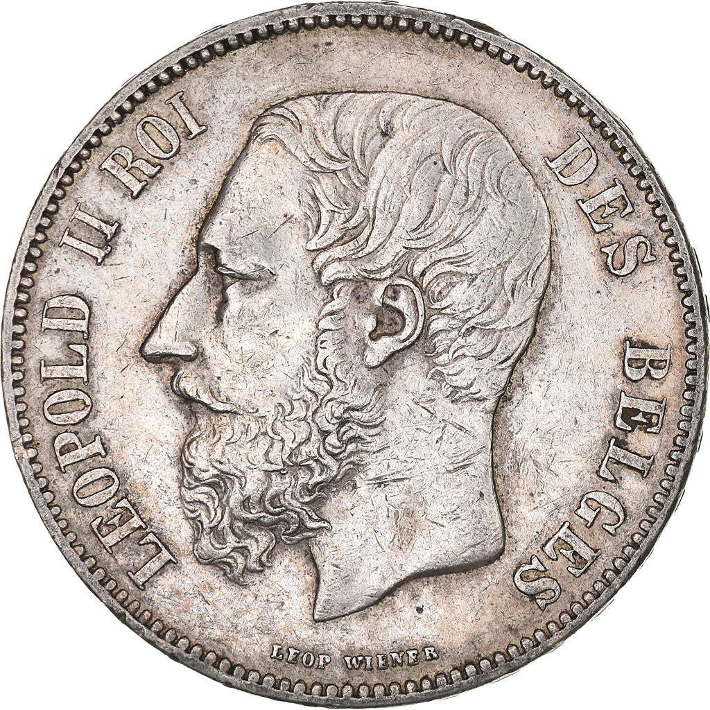 Monnaie, Belgique, Leopold II, 5 Francs, 5 Frank, 1873, TTB, Argent, KM:24