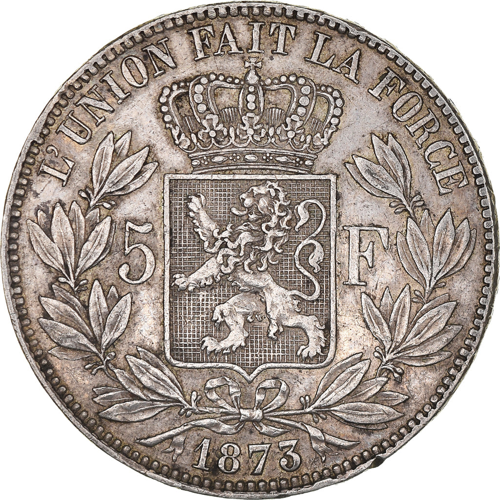 Monnaie, Belgique, Leopold II, 5 Francs, 5 Frank, 1873, TTB, Argent, KM:24