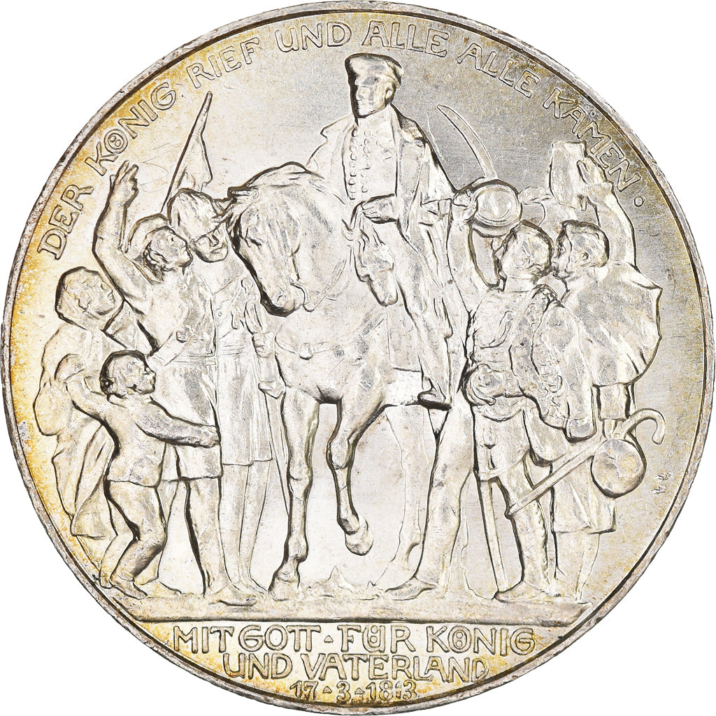 Moneta, Stati tedeschi, PRUSSIA, Wilhelm II, 3 Mark, 1913, Berlin, SPL-