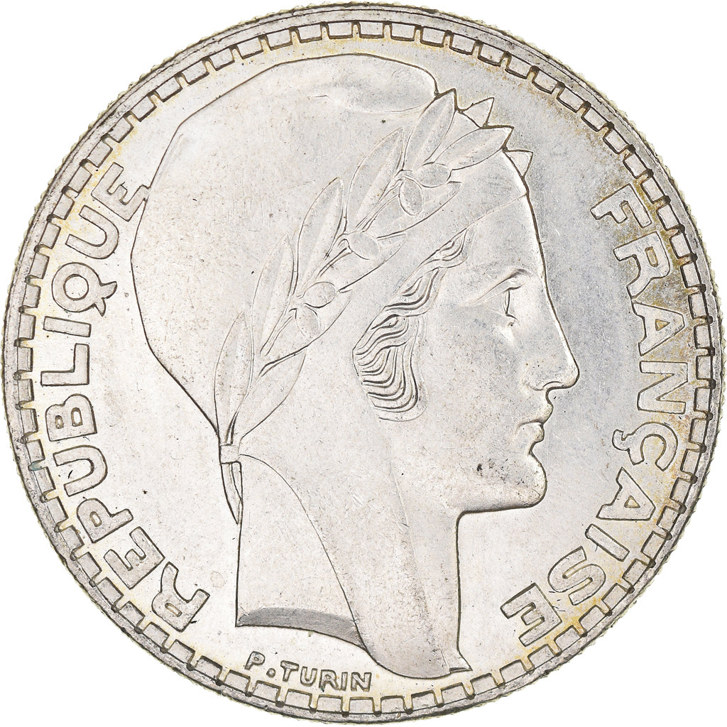 Coin, France, Turin, 20 Francs, 1933, Paris, Rameaux courts, MS(60-62), Silver