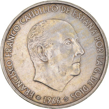 Coin, Spain, Caudillo and regent, 100 Pesetas, 1966, Madrid, VF(30-35), Silver