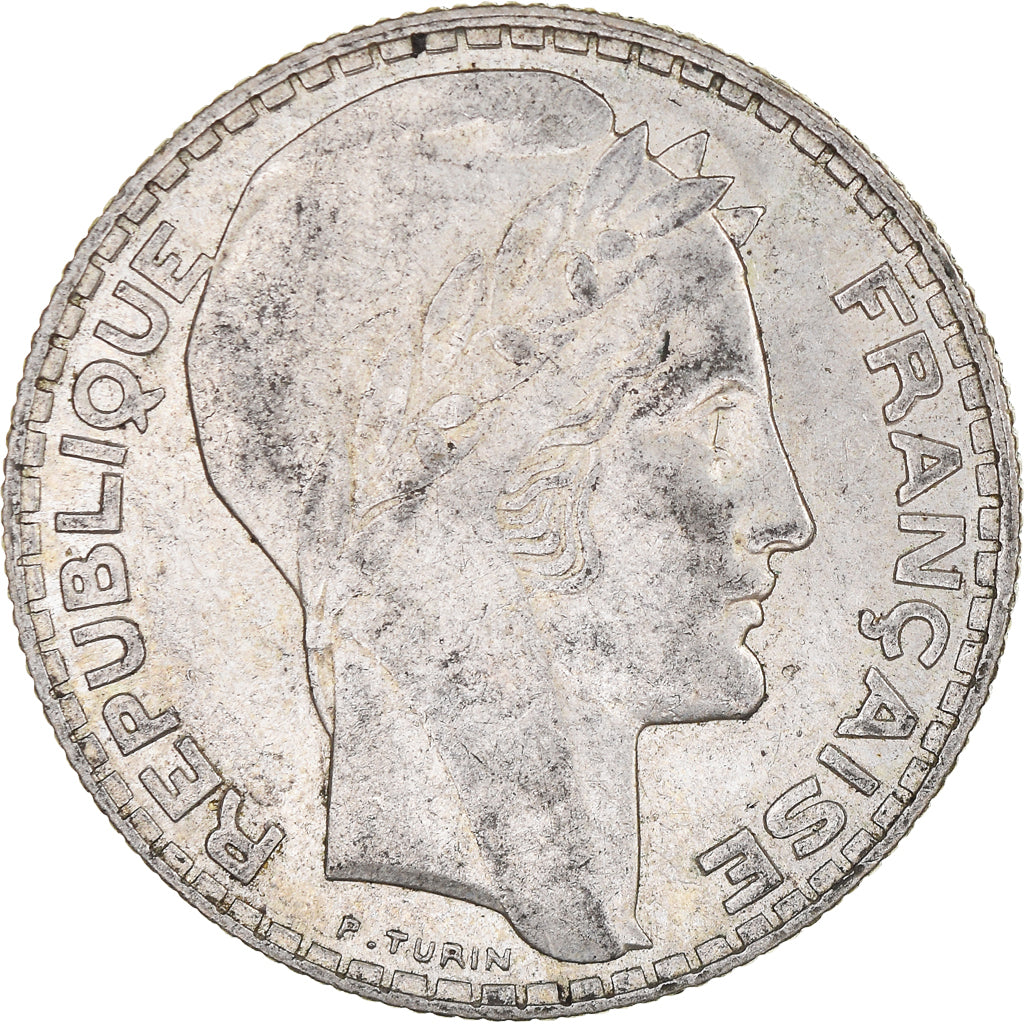 Coin, France, Turin, 10 Francs, 1939, Paris, EF(40-45), Silver, KM:878