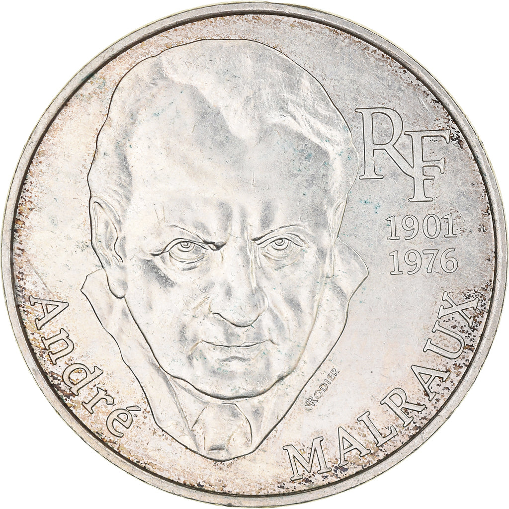 Coin, France, André Malraux, 100 Francs, 1997, AU(55-58), Silver, KM:1188
