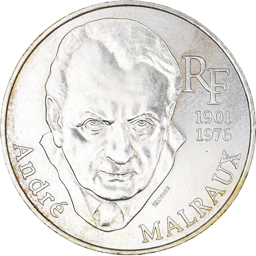 Monnaie, France, André Malraux, 100 Francs, 1997, SUP, Argent, Gadoury:954