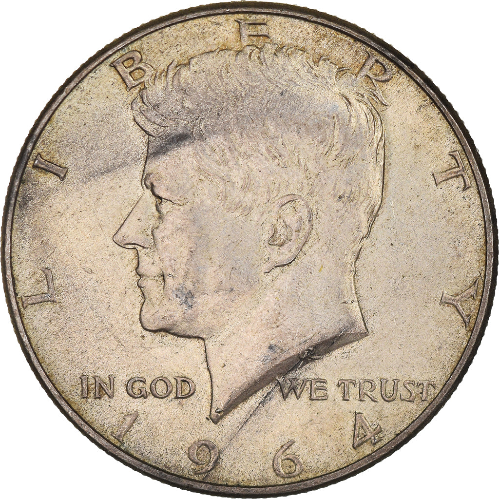 Coin, United States, Kennedy Half Dollar, Half Dollar, 1964, Denver, AU(50-53)
