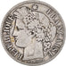 Moneta, Francia, Cérès, 2 Francs, 1870, Bordeaux, MB, Argento, KM:816.2