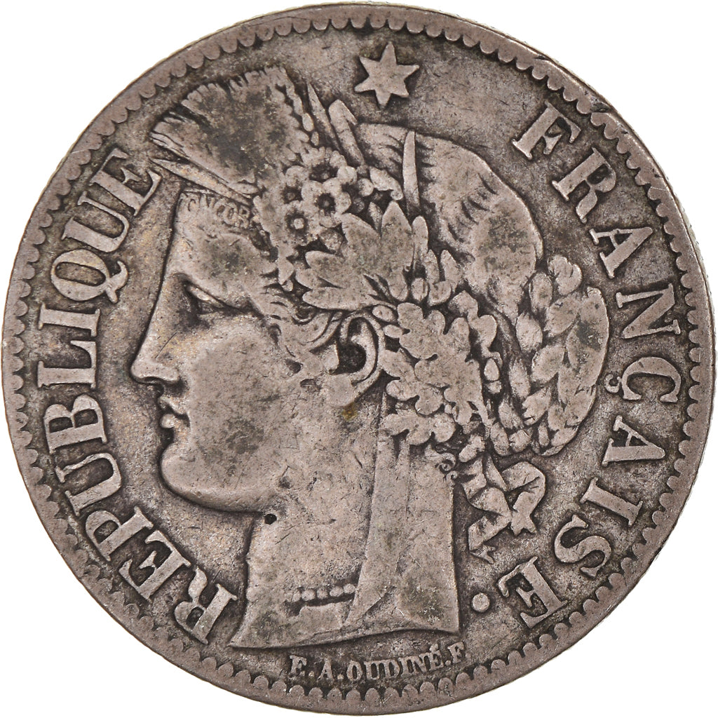 Monnaie, France, Cérès, 2 Francs, 1887, Paris, TB, Argent, Gadoury:530a