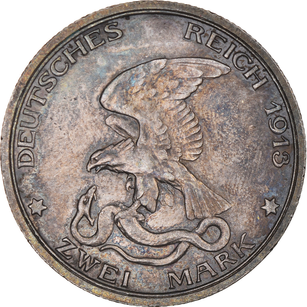 Moneta, Stati tedeschi, PRUSSIA, Wilhelm II, 2 Mark, 1913, Berlin, SPL-