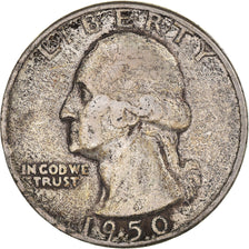 Coin, United States, Washington Quarter, Quarter, 1950, U.S. Mint, Philadelphia