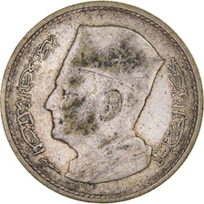 Moeda, Marrocos, Mohammed V, Dirham, 1960, Paris, VF(30-35), Prata, KM:55