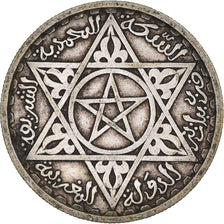 Coin, Morocco, Mohammed V, 100 Francs, 1953, Paris, EF(40-45), Silver, KM:52