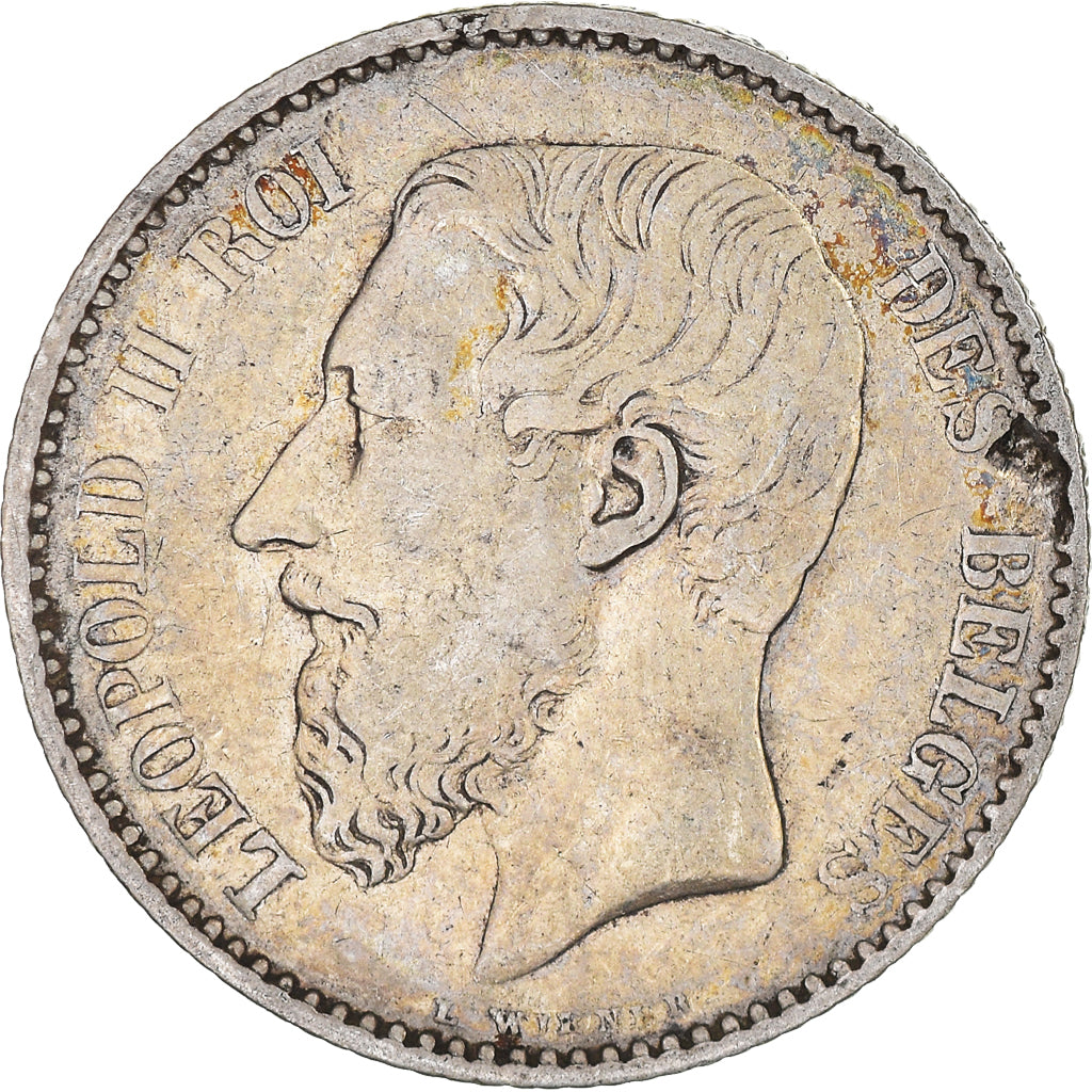 Moneta, Belgio, Leopold II, Franc, 1886, MB+, Argento, KM:28.1