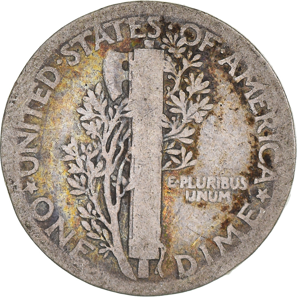 Moneta, Stati Uniti, Mercury Dime, Dime, 1923, U.S. Mint, Philadelphia, B+
