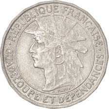 GUADELOUPE, Franc, 1921, KM #46, AU(50-53), Copper-Nickel, 25, Lecompte #57,...