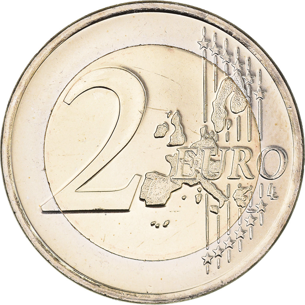 Luxembourg, 2 Euro, Grand Duc de Luxembourg, 2004, Colourized, MS(63)