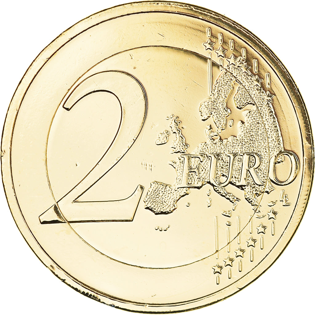 Grèce, 2 Euro, Spyridon Louis, 2015, Athènes, gold-plated coin, SPL
