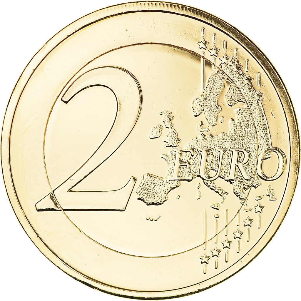 Greece, 2 Euro, Crète - Grèce, 2013, Athens, gold-plated coin, MS(63)
