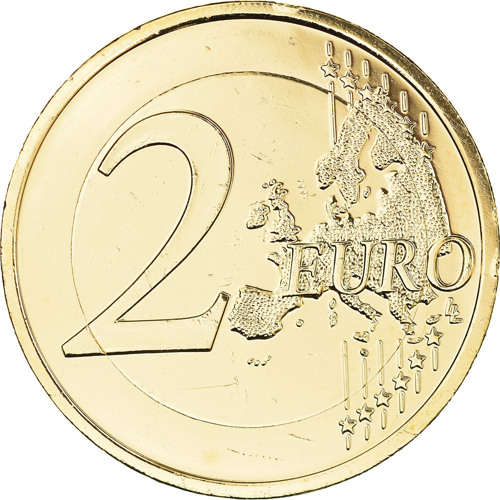 Slovakia, 2 Euro, 10ème anniversaire de l adhesion à l' UE, 2014, gold-plated
