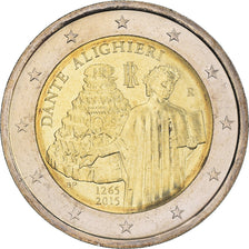 Italy, 2 Euro, Dante Alighieri, 2015, MS(64), Bi-Metallic, KM:New