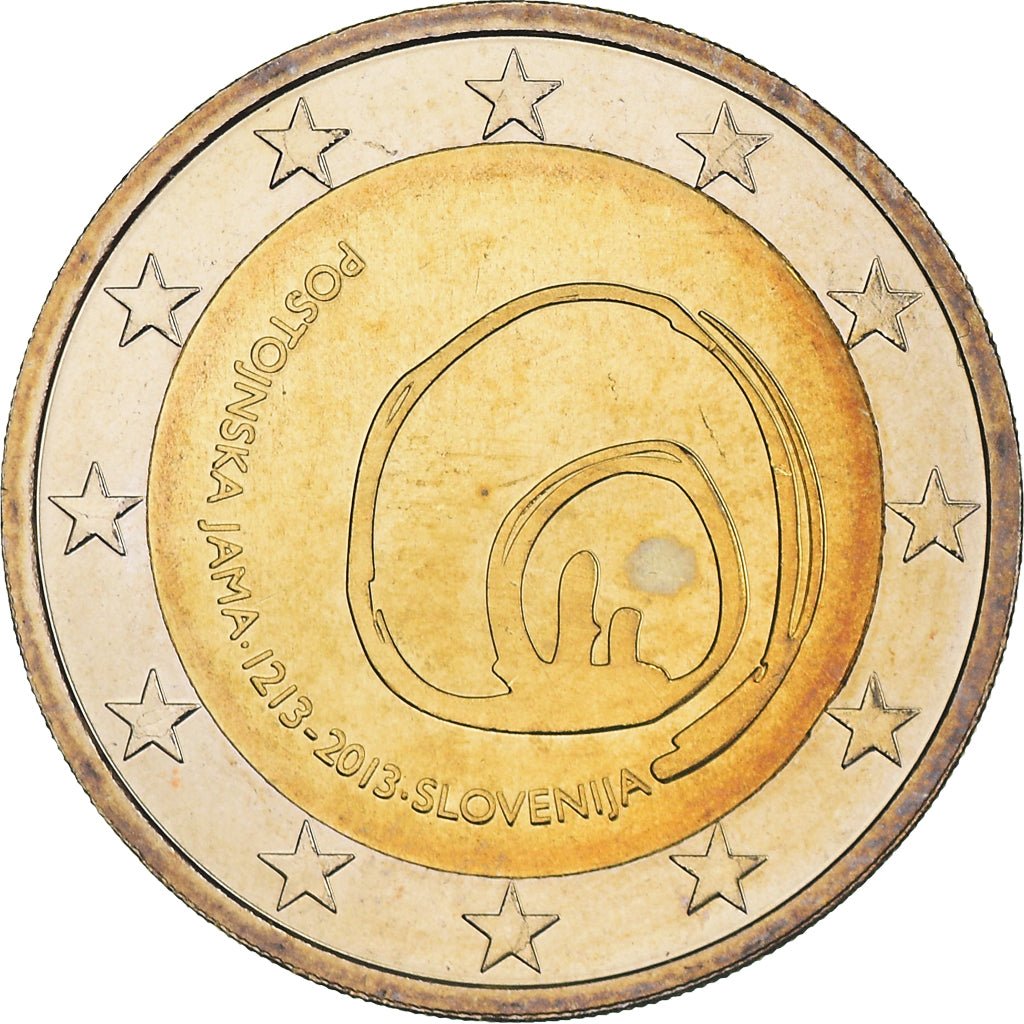 Slovenia, 2 Euro, Postojna, 2013, Vantaa, MS(64), Bi-Metallic, KM:112