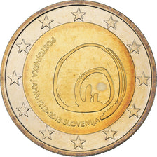 Eslovenia, 2 Euro, Postojna, 2013, Vantaa, SC+, Bimetálico, KM:112