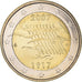 Finland, 2 Euro, 90 ANS INDEPENDANCE, 2007, Vantaa, MS(64), Bi-Metallic, KM:139