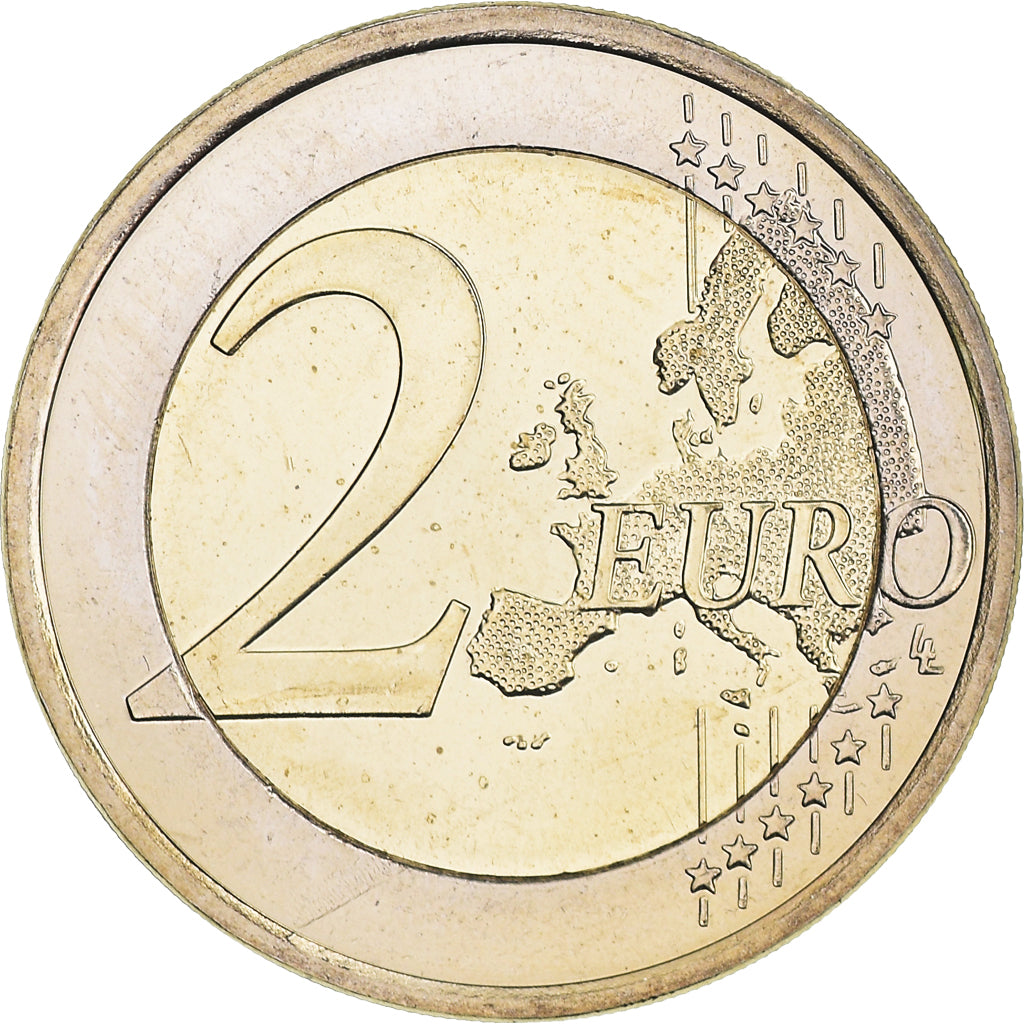 Finland, 2 Euro, Akseli Gallen-Kallela, 2015, Vantaa, MS(64), Bi-Metallic