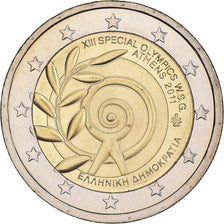 Greece, 2 Euro, Special Olympics - Athens, 2011, MS(63), Bi-Metallic, KM:239