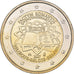 Belgium, 2 Euro, Traité de Rome 50 ans, 2007, Brussels, AU(50-53), Bi-Metallic