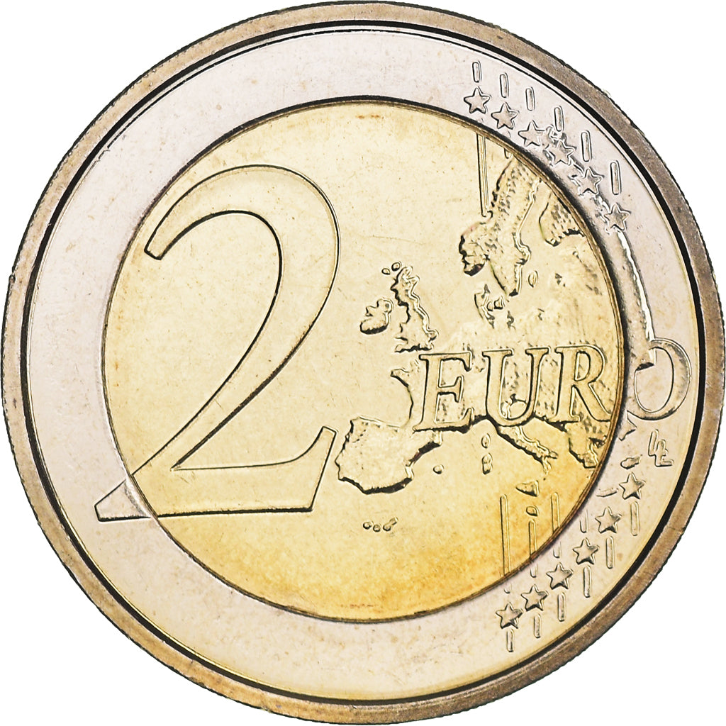 Belgium, 2 Euro, Traité de Rome 50 ans, 2007, Brussels, AU(50-53), Bi-Metallic