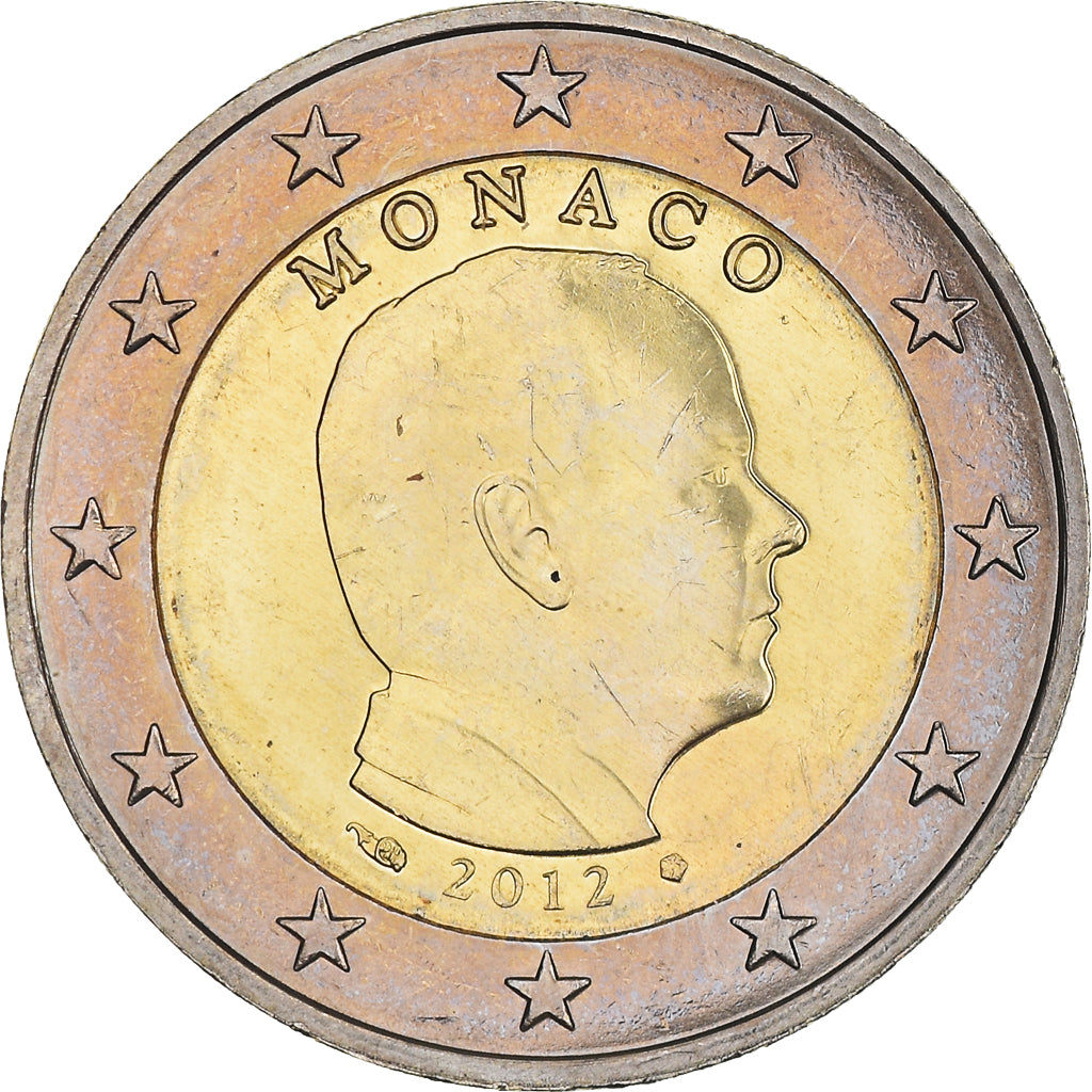 Monaco, 2 Euro, Prince Albert, 2012, Paris, SPL, Bi-metallico, Gadoury:MC 195