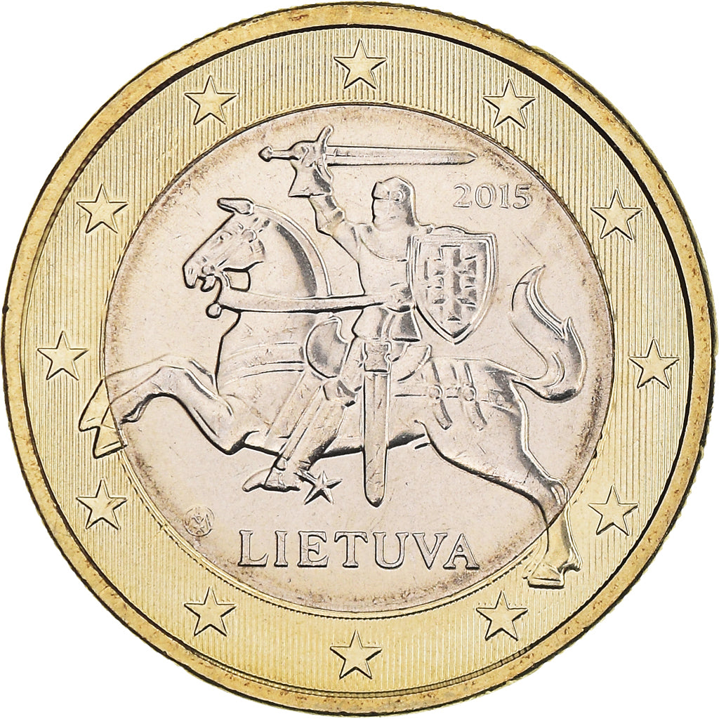 Lithuania, Euro, 2015, MS(64), Bi-Metallic, KM:New