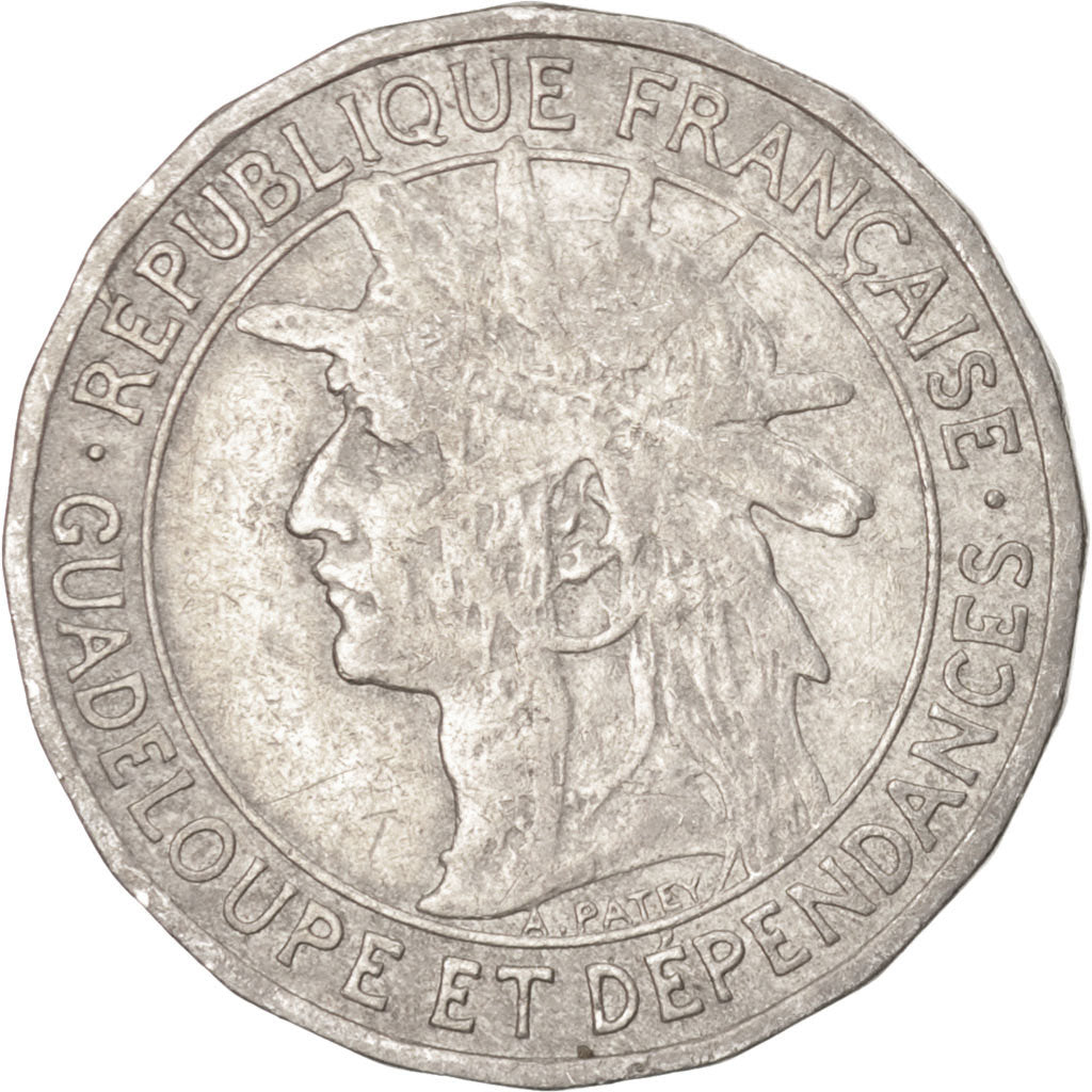 Coin, Guadeloupe, Franc, 1903, EF(40-45), Copper-nickel, KM:46, Lecompte:57