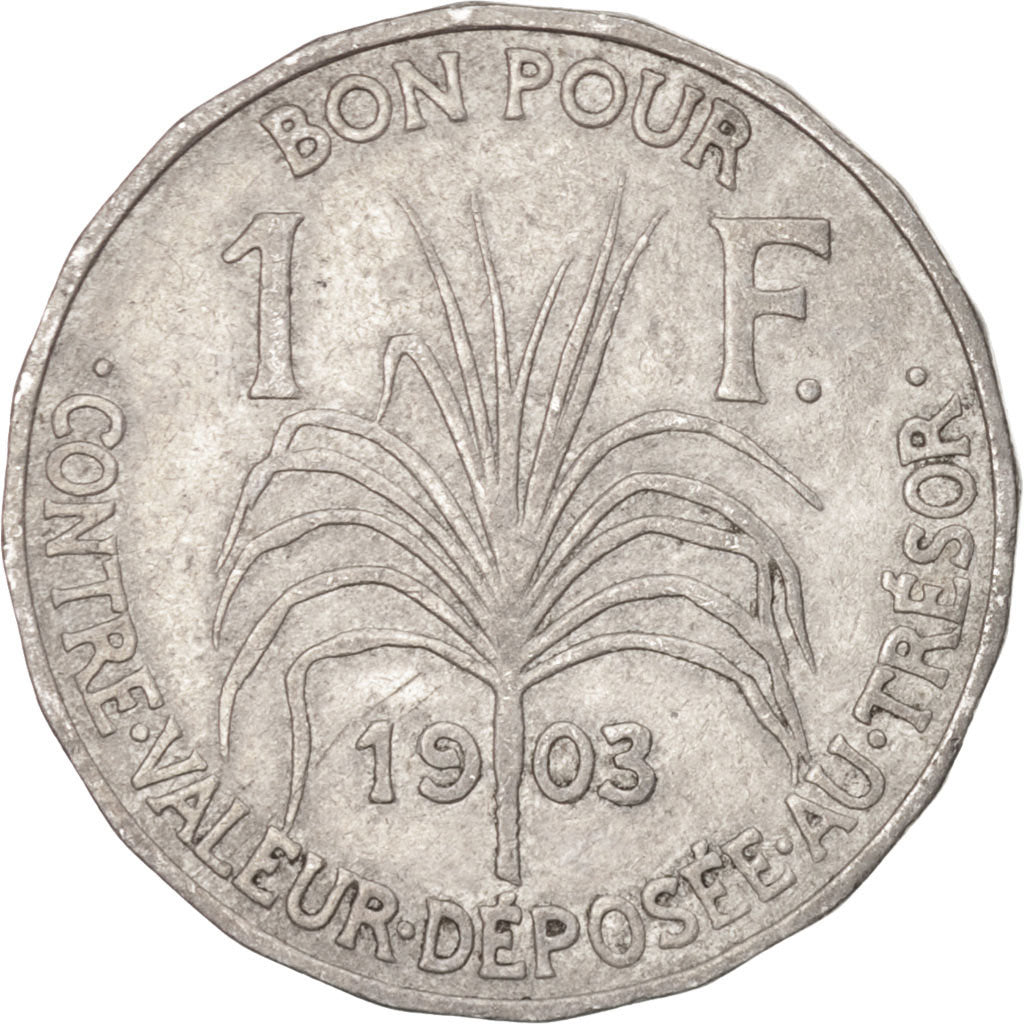 Coin, Guadeloupe, Franc, 1903, EF(40-45), Copper-nickel, KM:46, Lecompte:57
