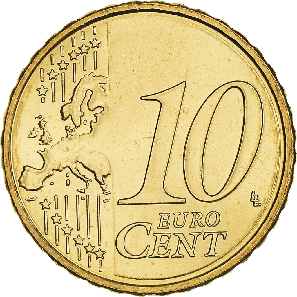Litwa, 10 Euro Cent, 2015, MS(63), Nordic gold