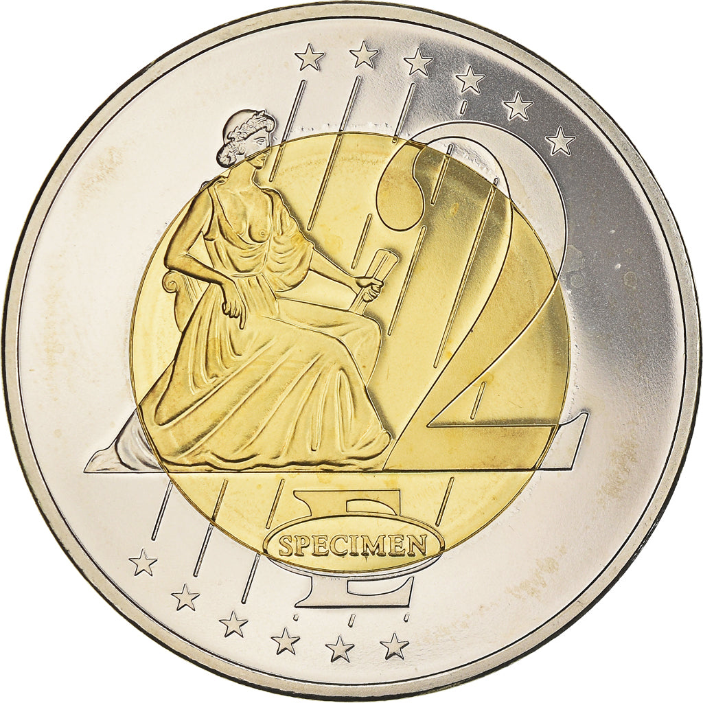 Monaco, Medal, Essai 2 euros, 2005, unofficial private coin, MS(64), Bi-Metallic